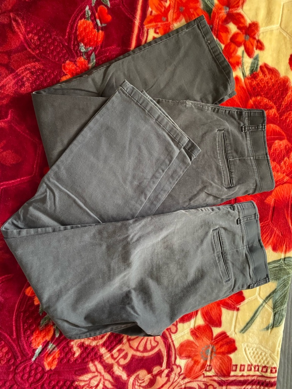 Men's Gray Casual Chino Pants